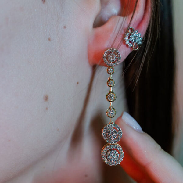 (Diamond) Elegant Chain Drops