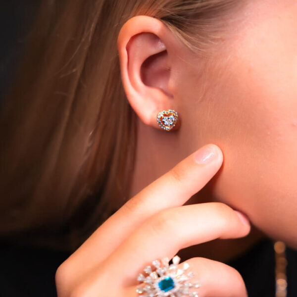 (Diamond) Minimal Solitaire Earrings