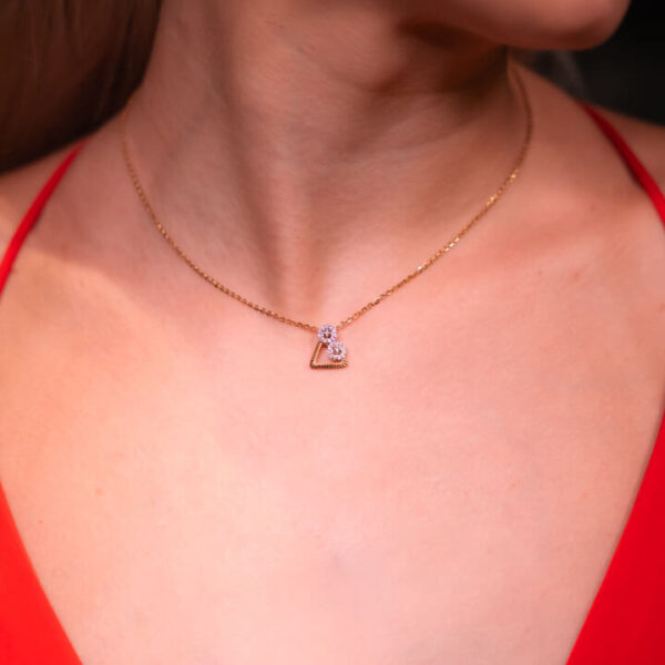 Dual Halo Charm Pendant