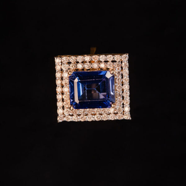 Dual Sapphire Diamond Ring
