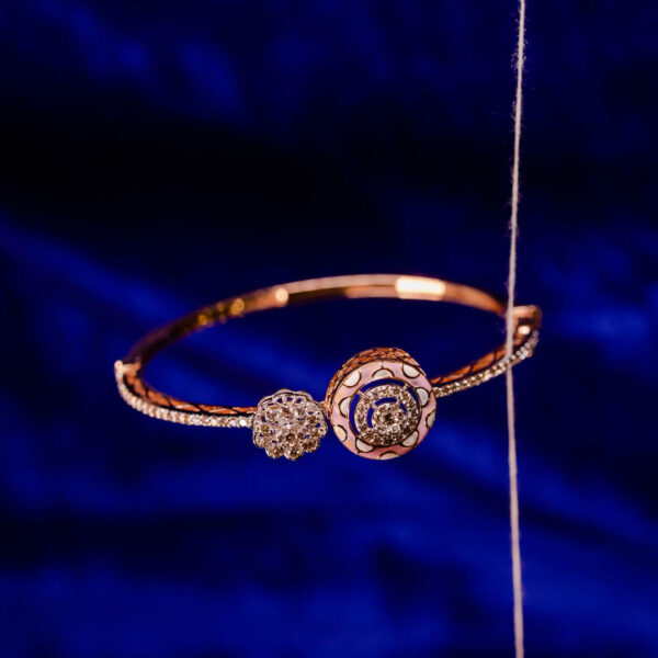 Elegant Dual Charm Gold Bracelet