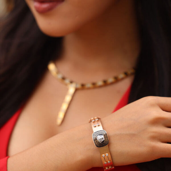 (Gold) Medusa Shield Cuff