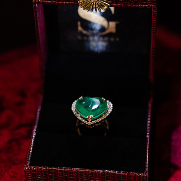 Green Heart Ring