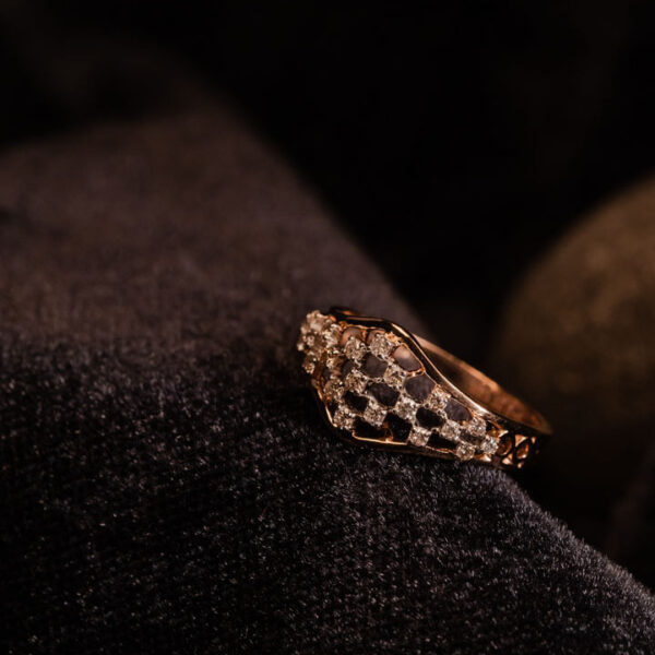 Lattice Diamond Ring