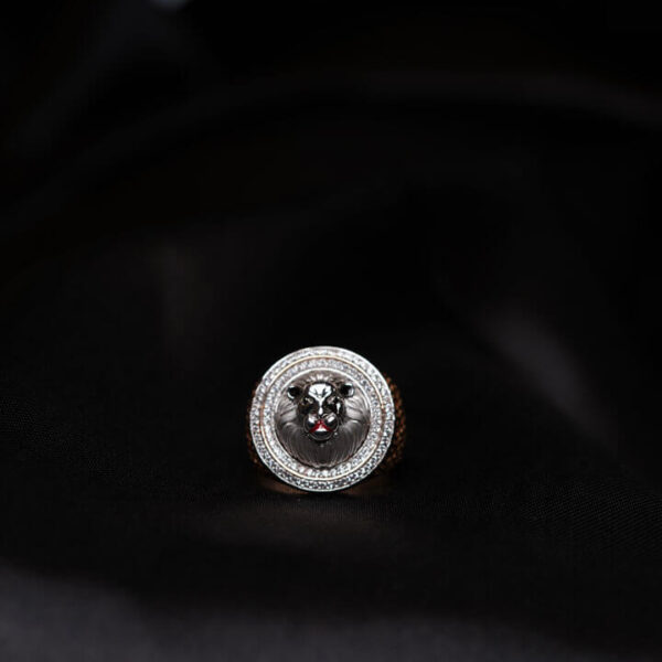 Majestic Lion Halo Ring