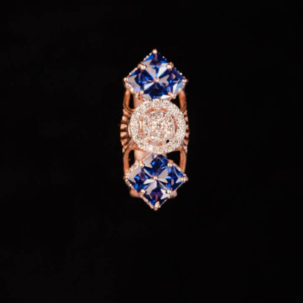 Oval Sapphire Statement Ring