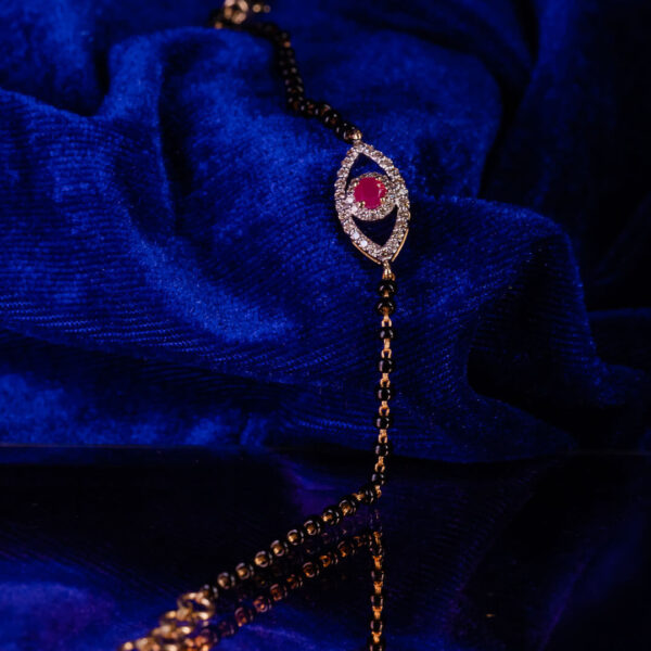 Red Stone Bead Bracelet