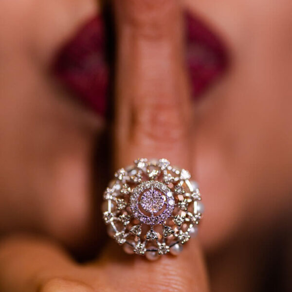 Round Diamond Statement Ring