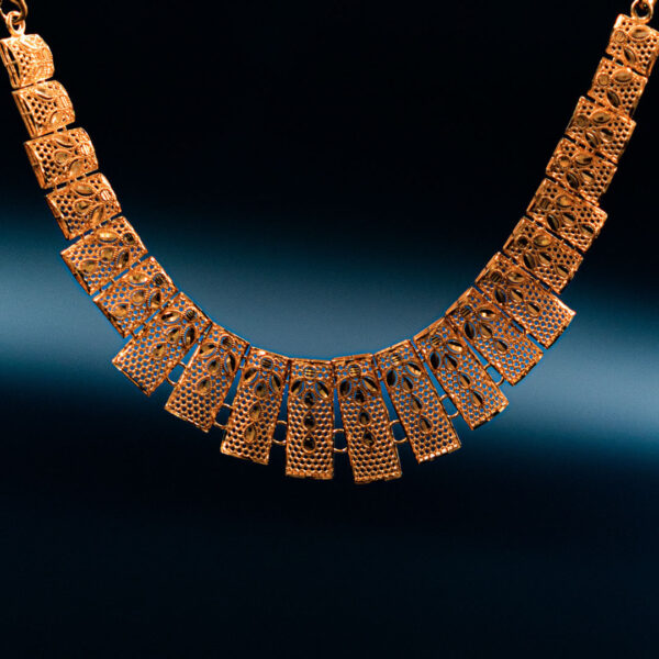 Royal Lattice Gold Necklace