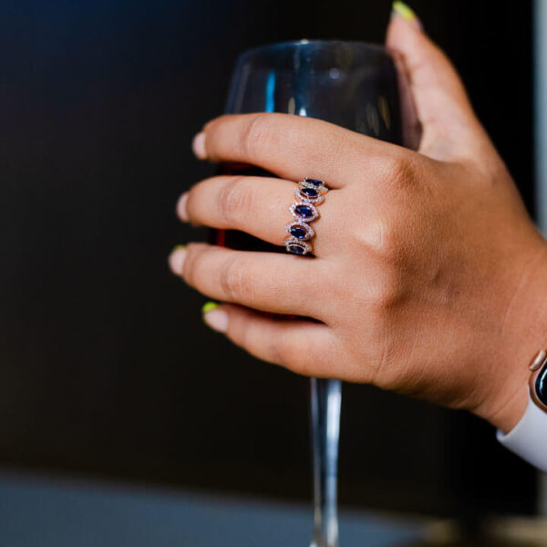 Sapphire Wave Ring
