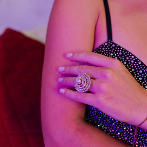 Spiral Statement Diamond Ring ⭐