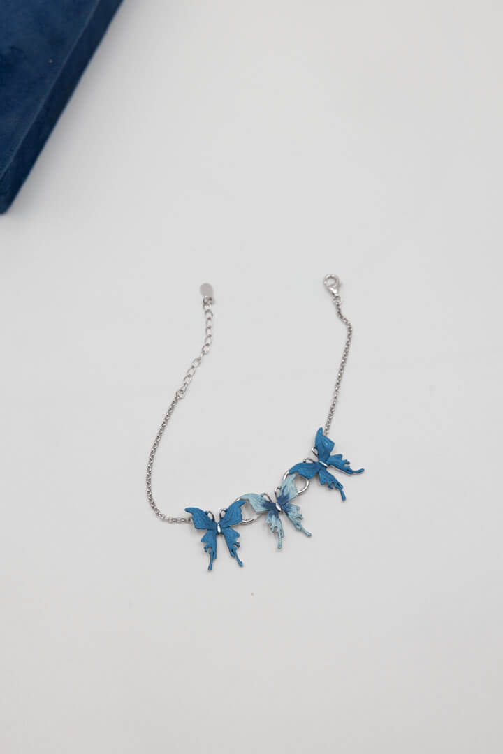 Blue Butterfly Silver