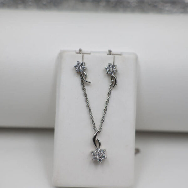 Floral Silver Pendant