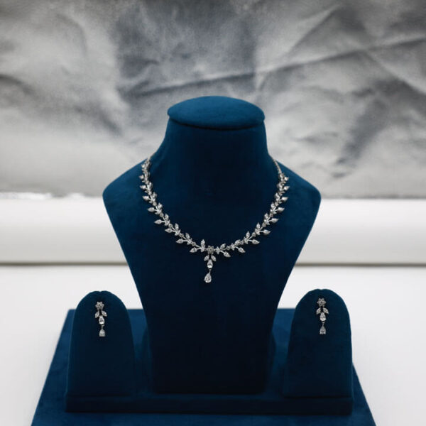 Floral Vine Silver Necklace