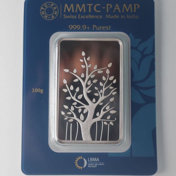 Pure Silver Tree Bar – 100g