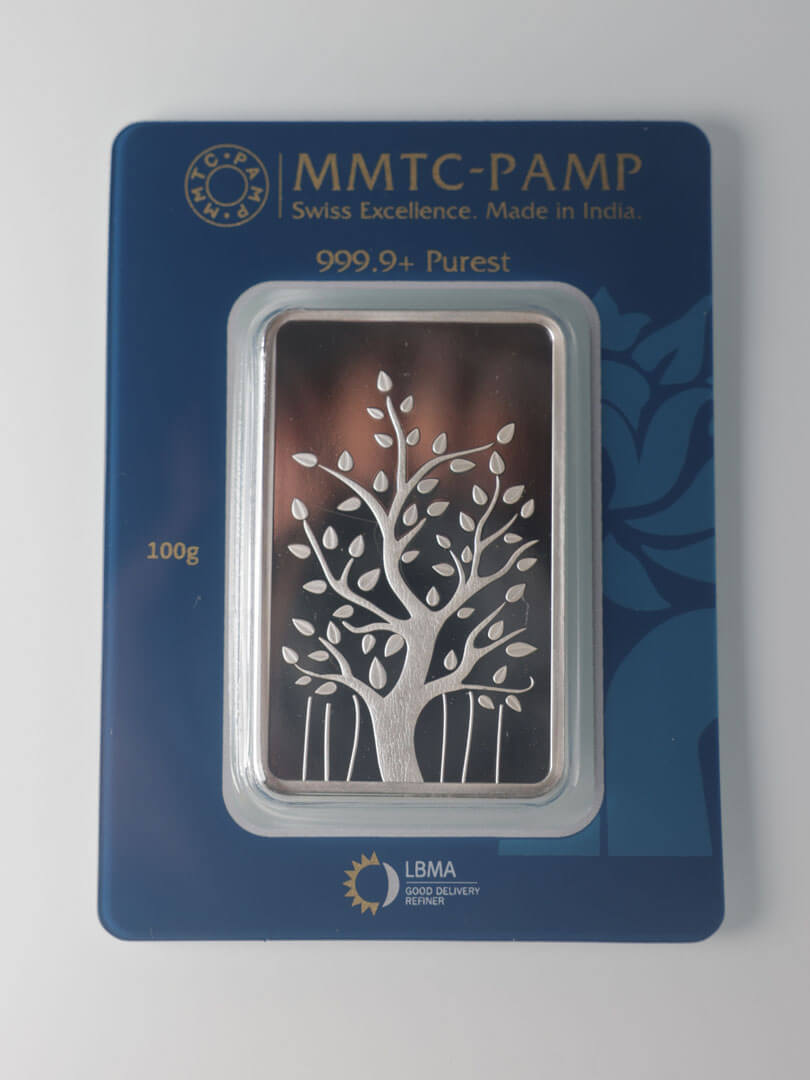 Pure Silver Tree Bar – 100g