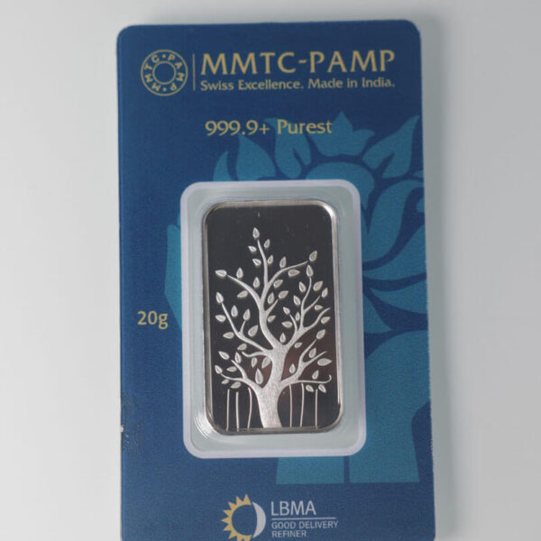 Pure Silver Tree Bar – 20g