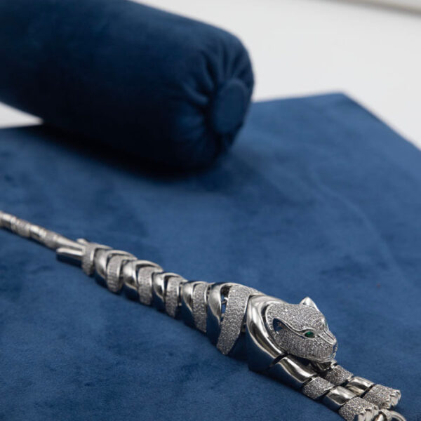 Royal Panther Silver Bracelet