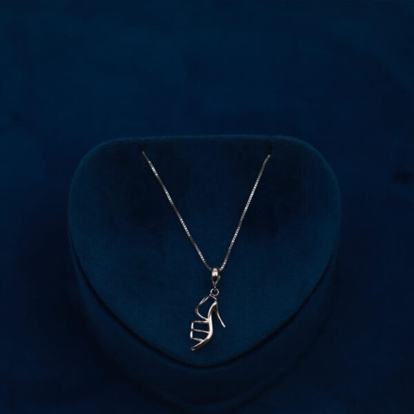 Silver Solitaire Pendant