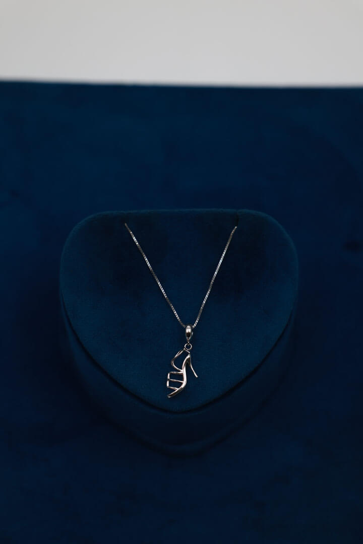 Silver Solitaire Pendant